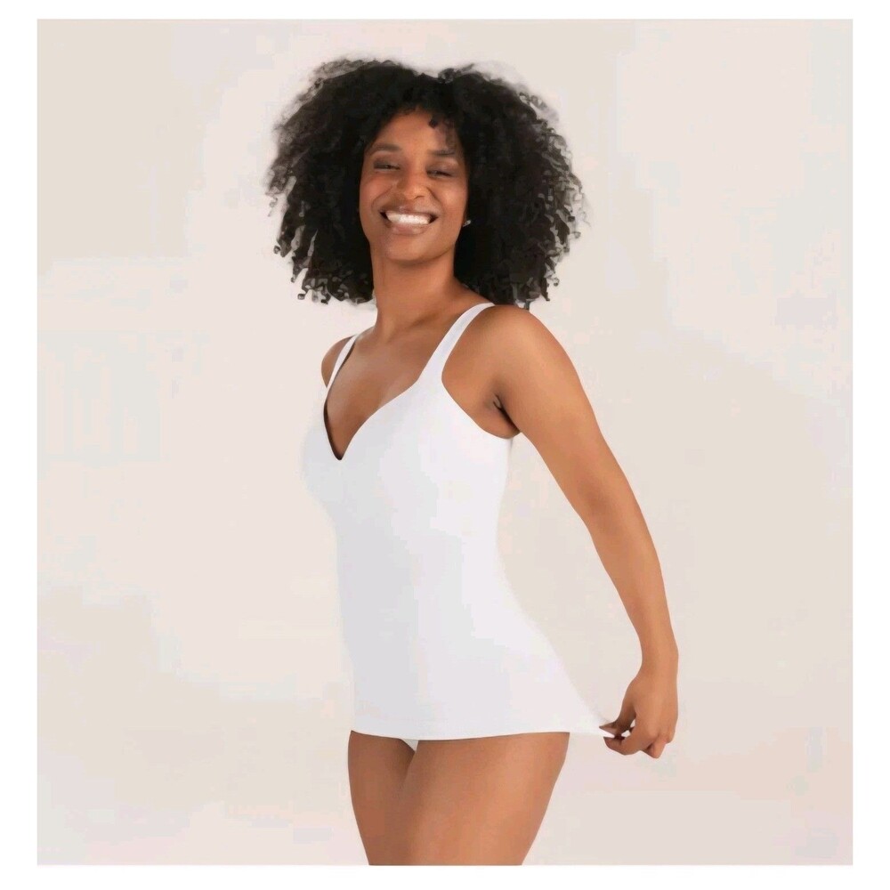 Shapermint Essentials White All Day Every Day Sweetheart Shaper Cami M Shapewear